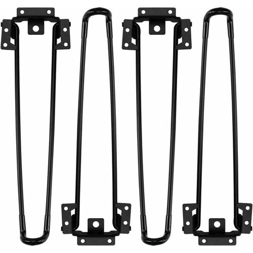 Pieds de table pliants 4 pièces pieds de table en épingle à cheveux pliants 12,6 pouces de hauteur pied de table basse pliant robuste,