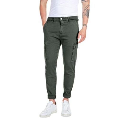 Replay - Trousers > Slim-Fit Trousers - Green