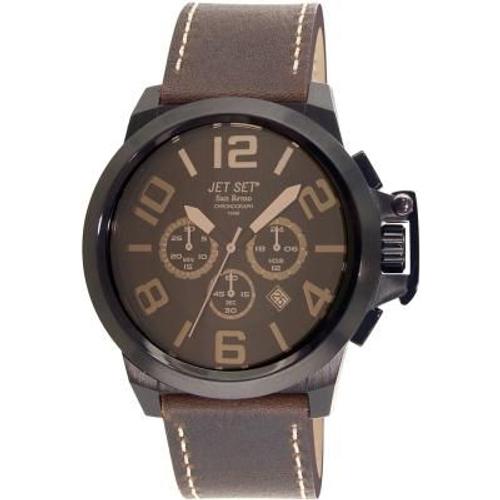 Montre Homme Cuir Marron Jet Set San Reno J6190b-766