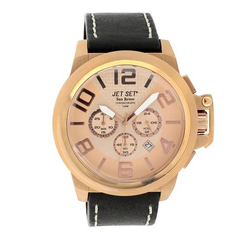 Montre Homme Cuir Noir Jet Set J6190r-067