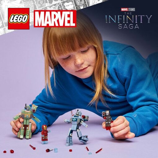 Action de combat de super h�ros avec Iron Man