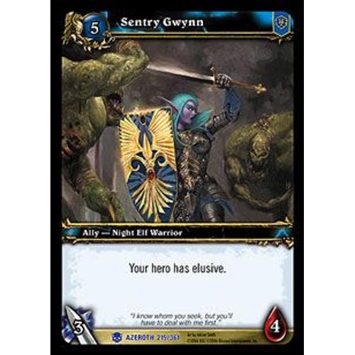 Sentinelle Gwynn - Heros D'azeroth - Wow - Vf - Rare