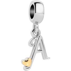 KALANKA-A-Z Alphabet Initial Letter Charms Compatible with Pandora Moments Bracelets