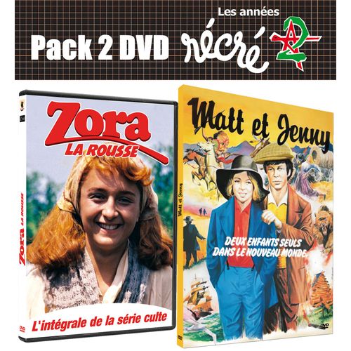 Pack Séries Récré A2 / Double Dvd Zora La Rousse Intégrale + Double Dvd Matt Et Jenny