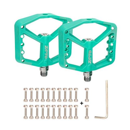 2017-12cbl - Pédales De Vélo À Roulements Étanches Ultralégers, Pédales De Vélo De Route En Nylon, Plate-Forme Plate, Accessoires De Pièces De Vélo, Bmx, Vtt