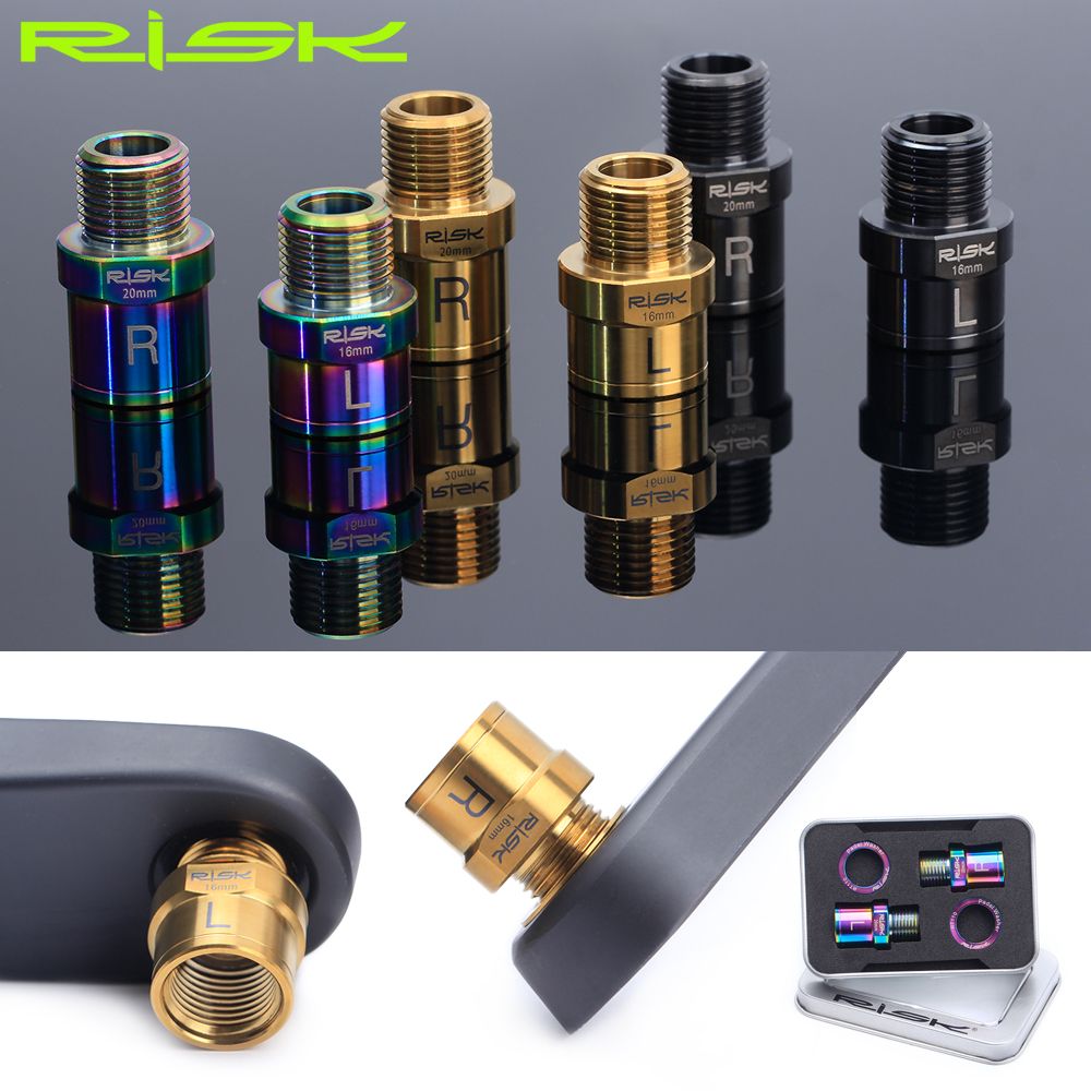 20 Mm-Noir - Pdales De Vlo En Titane Avec Rondelle, Extens... - 3