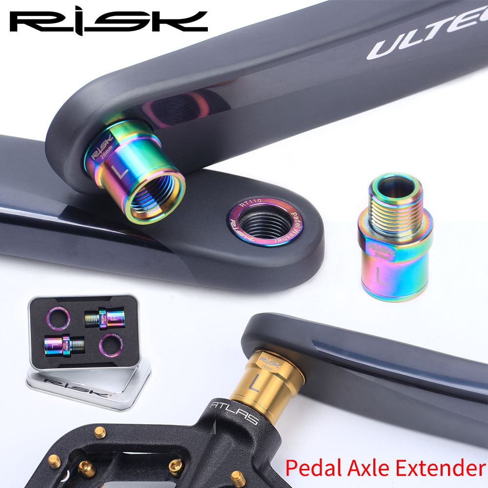 20 Mm-Noir - Pdales De Vlo En Titane Avec Rondelle, Extens... - 5