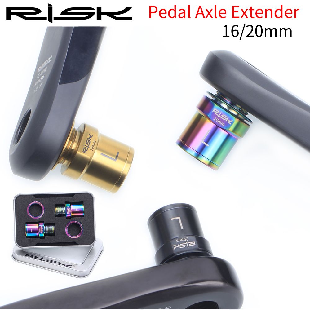20 Mm-Noir - Pdales De Vlo En Titane Avec Rondelle, Extens... - 6