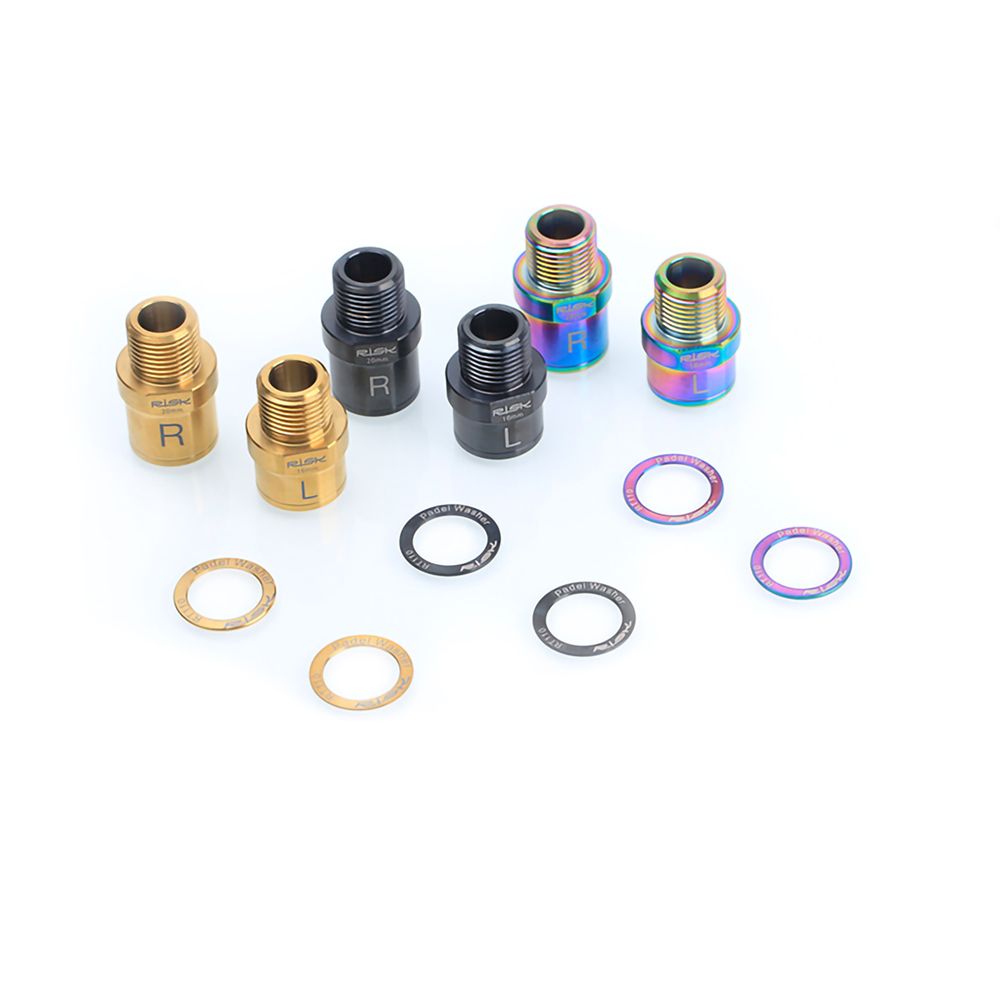 20 Mm-Noir - Pdales De Vlo En Titane Avec Rondelle, Extens... - 7