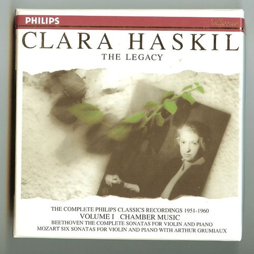 Edition Clara Haskil : Sonates De Beethoven & Mozart Haskil, Piano & Grumiaux, Violon