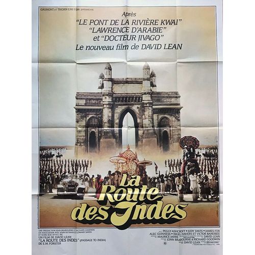 La Route Des Indes (A Passage To India) - Véritable Affiche De Cinema Pliée - Format 120x160 Cm - De David Lean Avec Victor Banerjee, Peggy Ashcroft, Judy Davis, James Fox, Alec Guinness - 1984