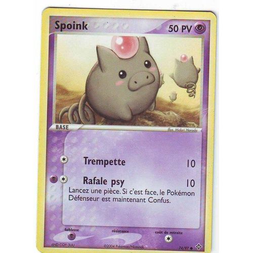 Spoink  -  Ex Dragon  - 74/97  - Vf -  50 Pv