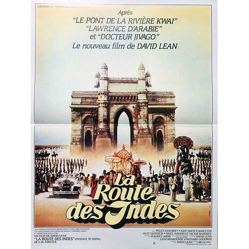 La Route Des Indes (A Passage To India) - Véritable Affiche De Cinema Pliée - Format 40x60 Cm - De David Lean Avec Victor Banerjee, Peggy Ashcroft, Judy Davis, James Fox, Alec Guinness - 1984