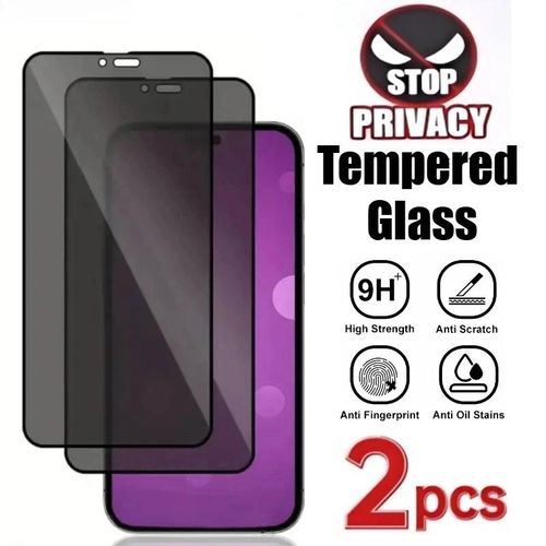 Film De Protection Plein Écran Anti-Espion,2 Pièces,Pour Iphone 17 15 16 14 Pro Max 15 14 Plus,Verre Trempé Pour Iphone 17 Air 17 Promax.2 Pièces.Anti Peeping