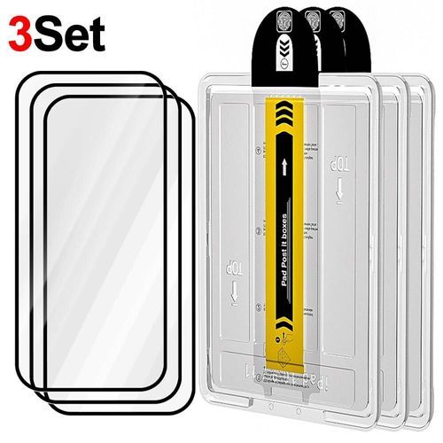 Pour Iphone 17 Promax/17 Pro/17 Air Protecteurs D'écran En Verre Trempé Faciles À Installer Films Incassables Pour Iphone 17 16 16pro.3set.For Iphone 16