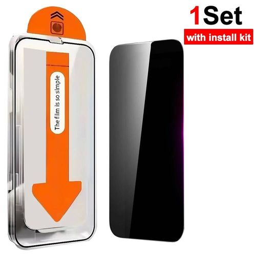 Protecteurs D'écran En Verre Trempé Anti-Espion Pour Iphone 17/17 Air/17 Pro/17promax,Film Privé Avec Cadre D'installation Pour Iphone17.With Install Kit-1x.For Iphone 17
