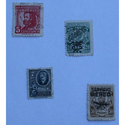 4 Timbres Uruguay