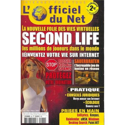 L'officiel Du Net  N° 62 : Special " Second Life "