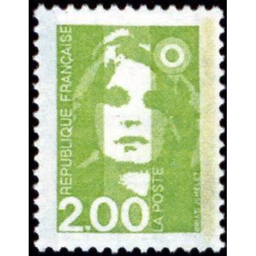 Timbre France 1990, Oblitéré- Marianne Du Bicentenaire 2.00 - Yt2621