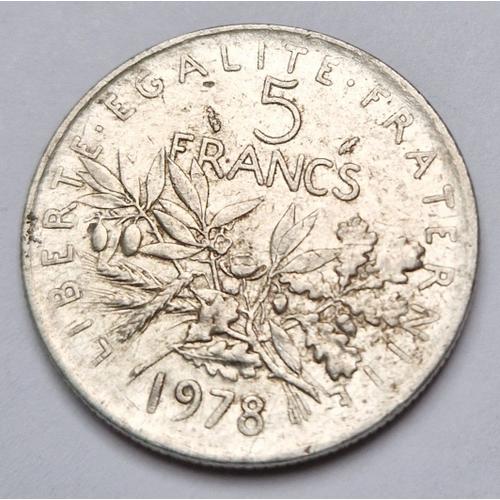 Pièce De Monnaie 5 Francs Semeuse 1978 République Française (5)