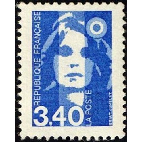 Timbre France 1991, Oblitéré -Marianne Du Bicentenaire Bleu 3.40 - Yt2716