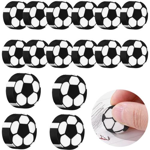 16 Pi¿¿Ces Football Petites Gommes Amusantes, Gomme Football Pour Enfants, Papeterie Enfant Gommes, Plastique Football Gommes, Pour Les Enfants Outils P¿¿Dagogiques, Activit¿¿S Scolaires