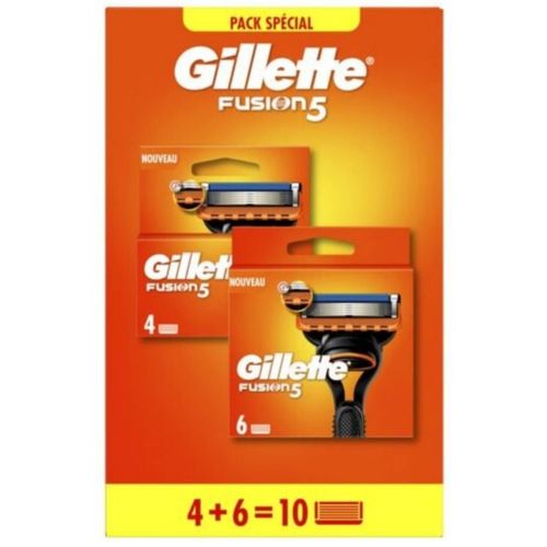 Lames Rasoir Gillette Fusion5 4+6=10 