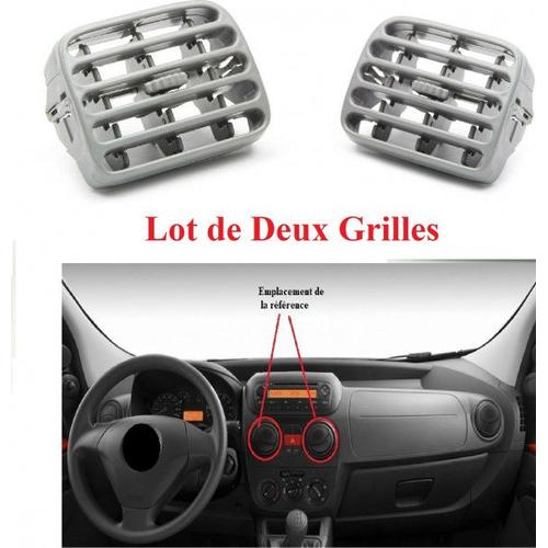 Deux Grilles De Ventilations Habitacle Centrales Grises - Renault Clio 1.4 16v 09/1998-05/2005