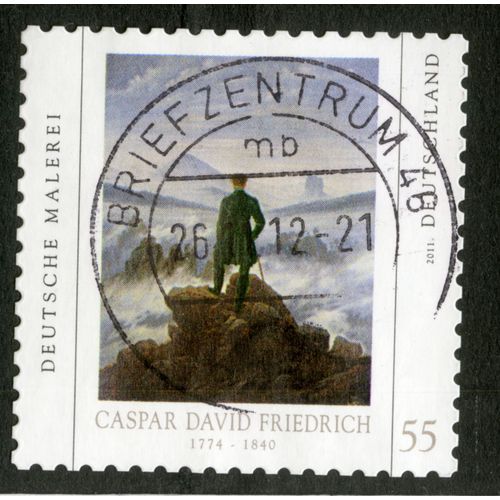 Timbre Oblitéré Deutschland, Caspar David Friedrich 1774-1840, Deutsche Malerei, 2011, 55