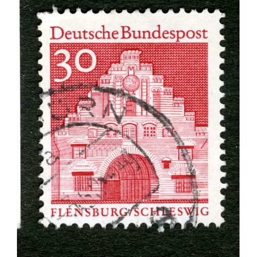 Timbre Oblitéré Deutsche Bundespost, Flensburg/Schleswig, 30