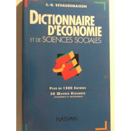 Dictionnaire D Économie Et De Sciences Sociales