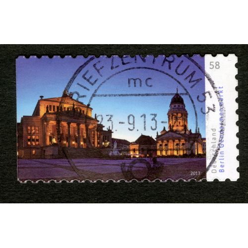Timbre Oblitéré Deutschland, Berlin Gendarmenmarkt , 2013, 58