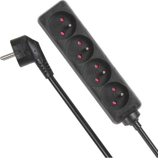 Multiprise 4 Prises, Bloc multiprise parafoudre, 4 Prises électriqu...
