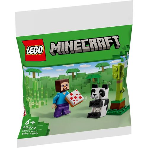 Lego Minecraft - Steve Et Le Bébé Panda (Polybag) - 30672
