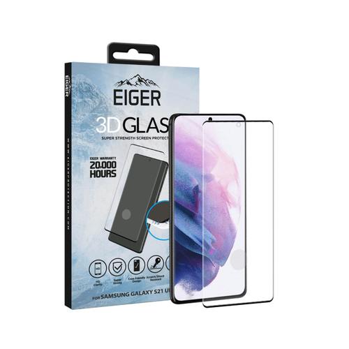 Folie Samsung Galaxy S21 Ultra Eiger Glass 3d Case Friendly Transparent Noir