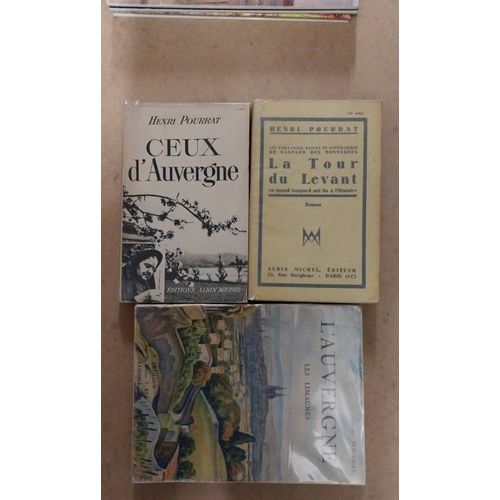 Lot 3 Livres Henri Pourrat Et L'auvergne : Les L'imagines / Ceux D' Auvergne / Gaspard Des Montagnes La Tour Du Levant