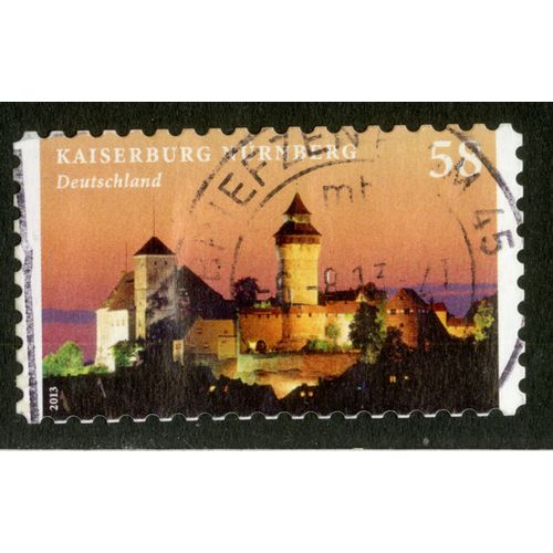 Timbre Oblitéré Deutschland, Kaiserburg Nürnberg, 2013, 58