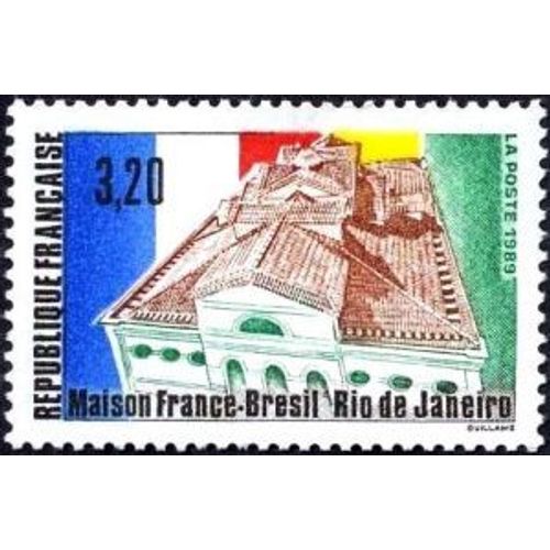 Timbre France 1990, Oblitéré - La Maison France-Brésil À Rio De Janeiro - 3.20 Yt2661