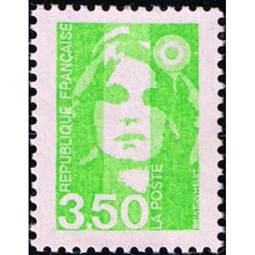 Timbre France 1993 Oblitéré Vert-Jaune- Marianne Du Bicentenaire - 3.50 Yt2821