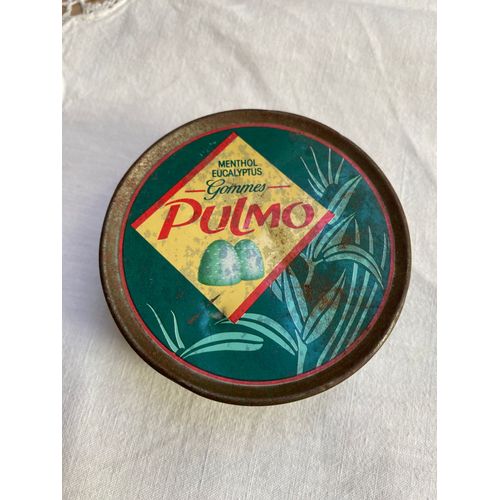Ancienne Boite Publicitaire En Tôle Pulmo