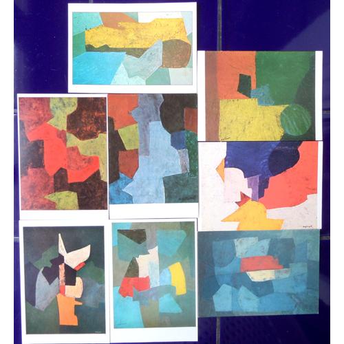 Poliakoff Serge 8 Cartes Postales Tableaux Peinture Reproduction