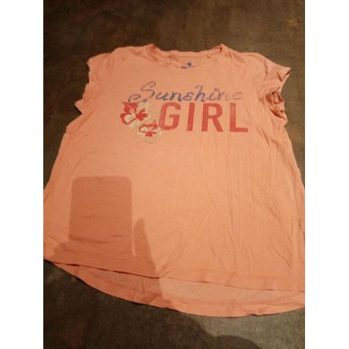 T Shirt Mc Abricot Fille 10 Peppers Très Bon État