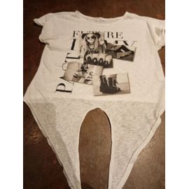 T Shirt Mc Blanc Fille 14 Ans Cache Cache Très Bon État