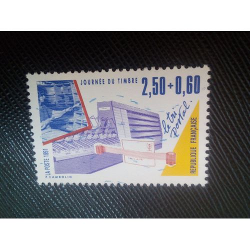 Timbre France Y T 2689 Les Métiers Du Courrier : Le Tri Postal 1991 ( 090108 ) X