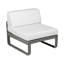 Fermob - Module Fauteuil Moyen Bellevie - 48 Romarin Mat - Blanc Grisé - Vert