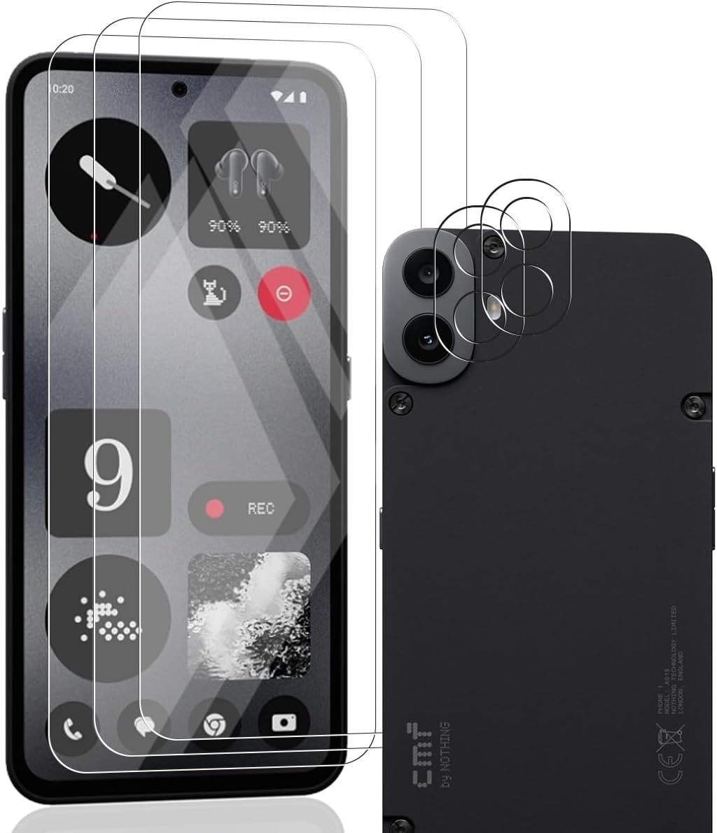 3+2 Pièces Verre Trempé pour Nothing CMF Phone 1, Nothing CMF Phone...