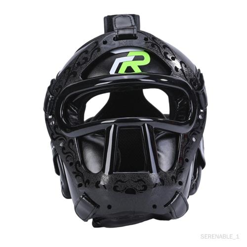 Casque De , Équipement De Protection Professionnel Pour L'entraînement M Noir Noir M