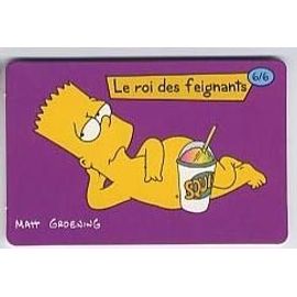 Les Simpson - Carte Kellog's -  Bart Nu
