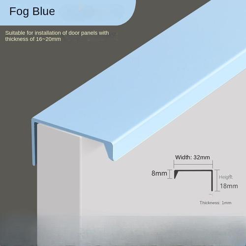 Longueur Totale 300 Mm - Brouillard Bleu - Armoire Colorée Invisible Pour Meubles, Portes D'armoire, Garde-Robe De Chambre D'enfant, Portes Cachées, Vert, Foy, Moderne