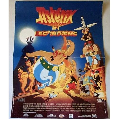 Asterix Et Les Indiens - Affiche Originale 1995